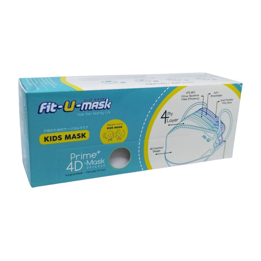 Fit-U 4D Prime+ Earloop Kids Mask 1 Box 20pcs