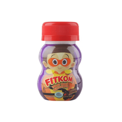 Fitkom Tablet Hisap Multivitamin Rasa Anggur Botol 21tablet