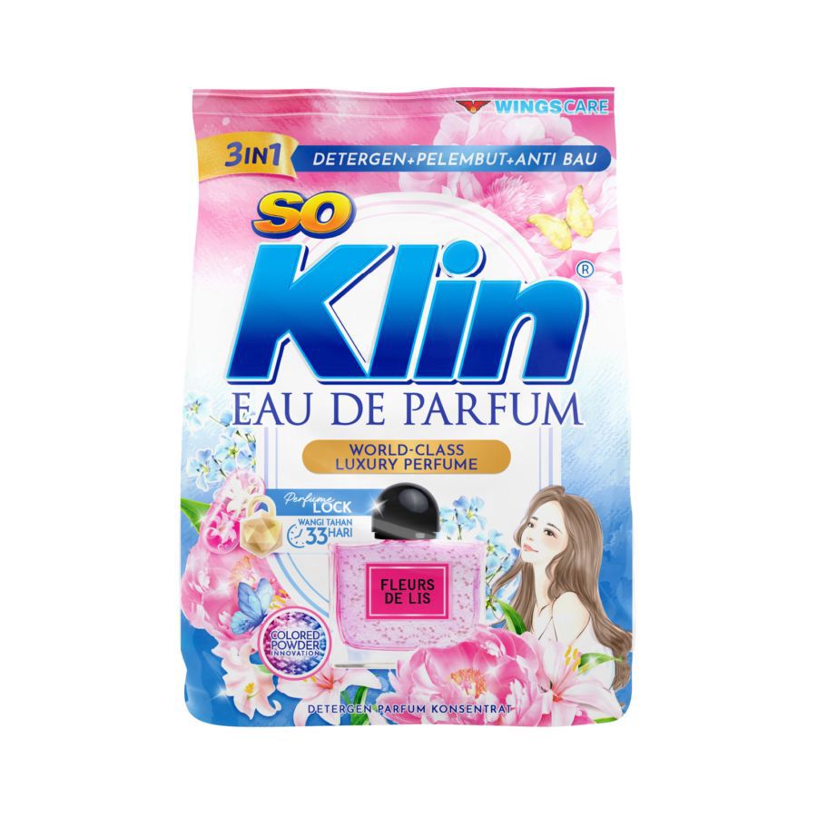 SoKlin Eau de Parfum Fleurs de Lis Deterjen Bubuk 1440gram