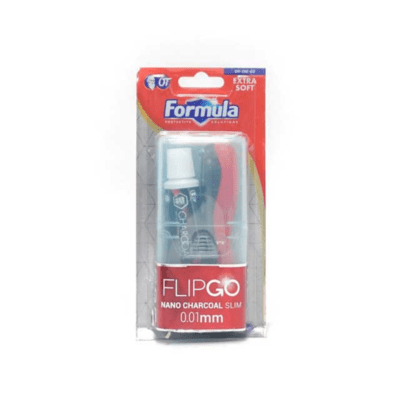 Formula Flip Go Charcoal Slim Extra Soft Sikat Gigi Travel Pack