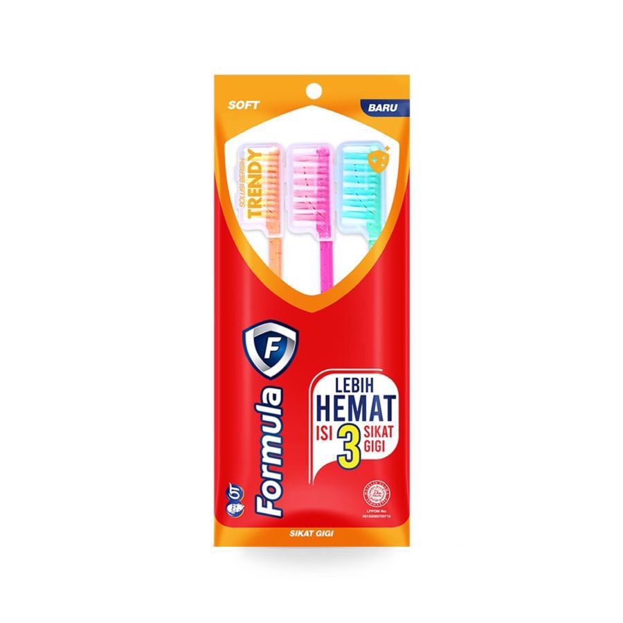 Formula Trendy Soft Sikat Gigi 3pcs