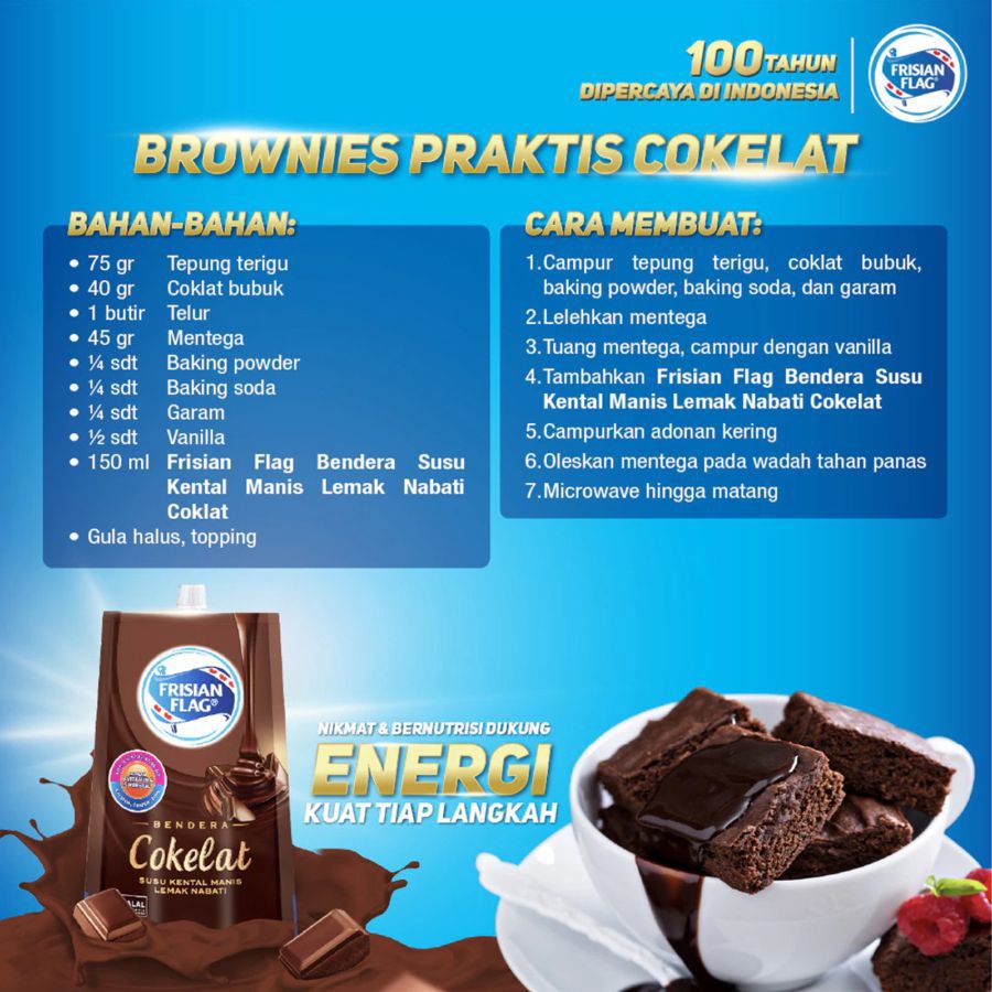 Frisian Flag Kental Manis Cokelat Pouch 535gram