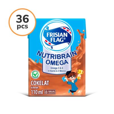Frisian Flag Nutribrain Chocolate Susu UHT 110ml