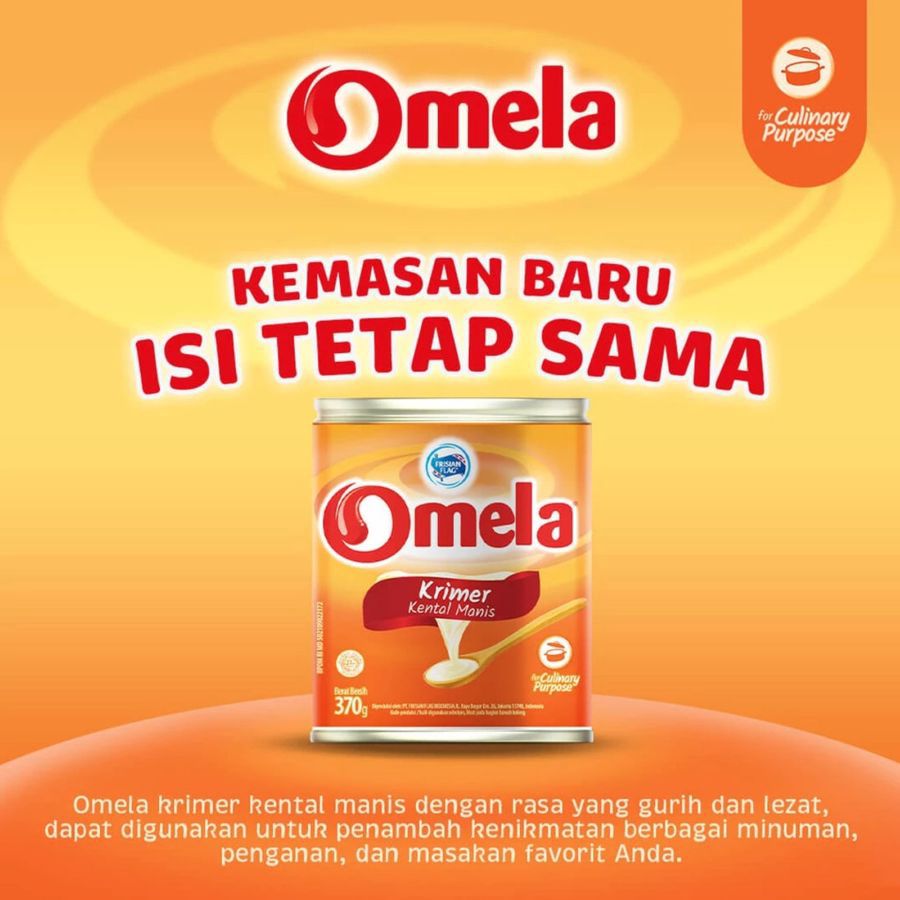 Frisian Flag Omela Krimer Kental Manis Kaleng 370gram