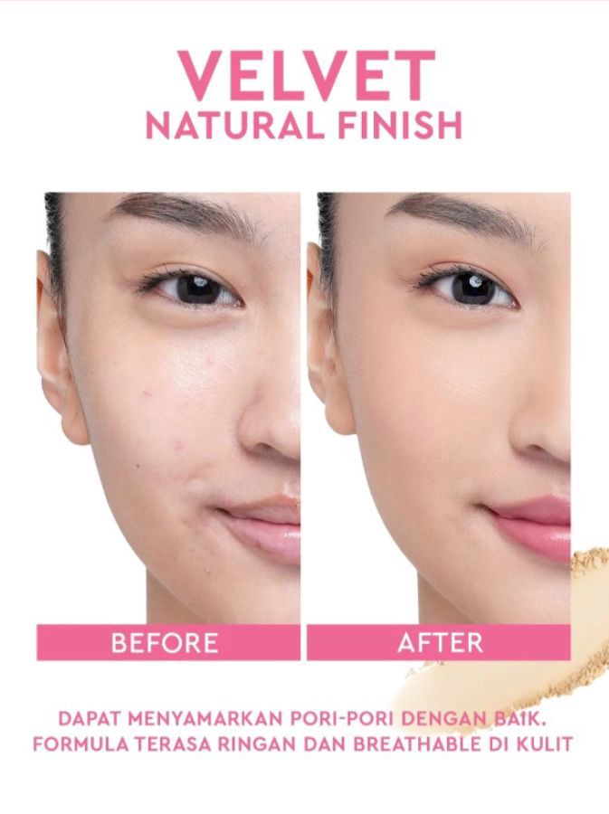 Glad2Glow Perfect Blurring 02 Praline Powder Foundation