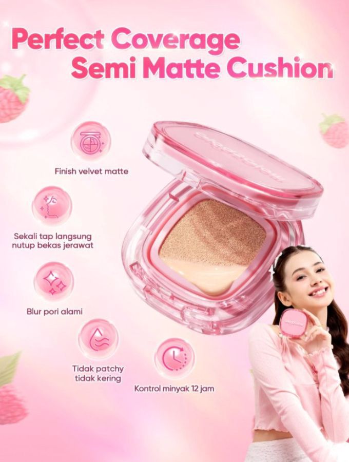 Glad2Glow Perfect Cover 01 Butter Cream Cushion Foundation 11gram