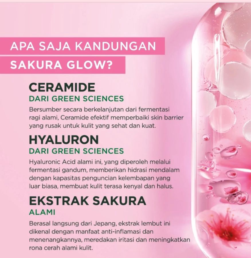 Garnier Sakura Glow Hyaluron Sleeping Mask