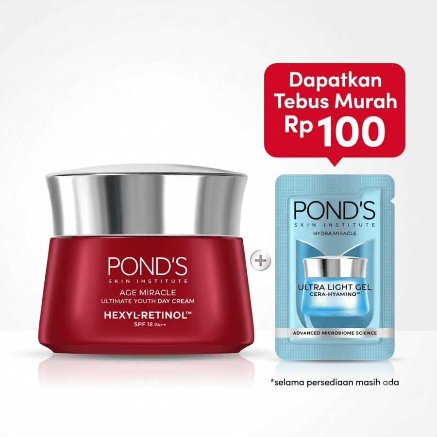 Pond'S Age Miracle Ultimate Youth Hexyl-Retinol SPF 18++ Day Cream