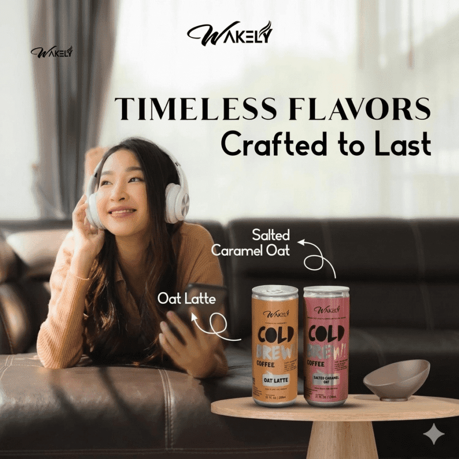 Wakely Cold Brew Coffee Salted Caramel Oat 230ml