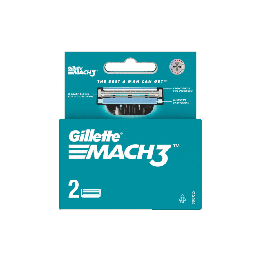Gillette Mach 3 Triple Cartridge 2pcs 1pack