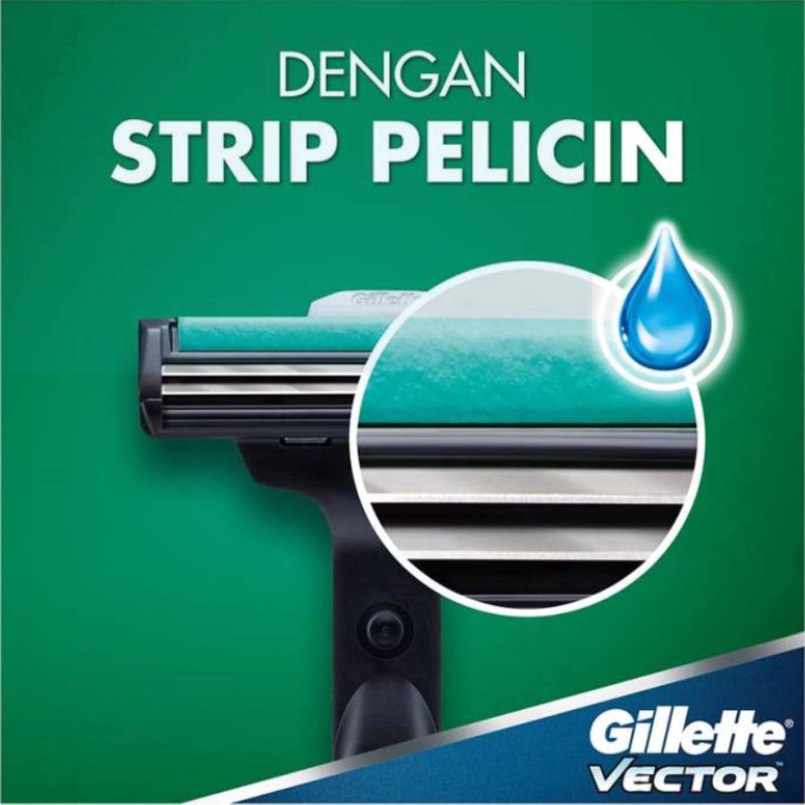 Gillette Vector Pisau Cukur 1pcs