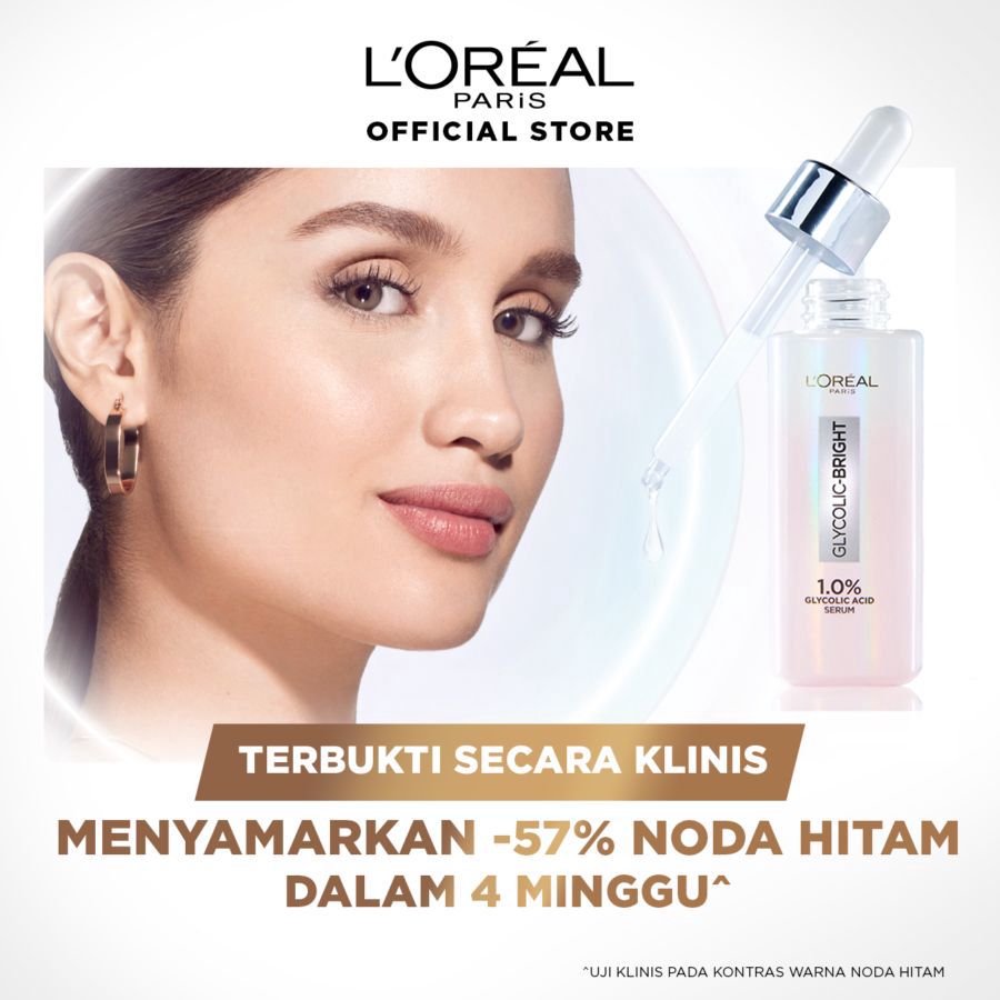 L'Oreal Glycolic Bright Glycoly Acid 1% Serum Wajah 15ml