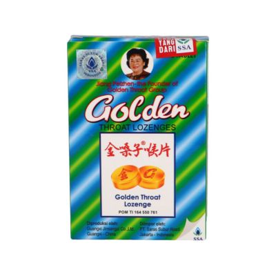 Golden Throat Lozenge Permen Pereda Sakit Tenggorokan