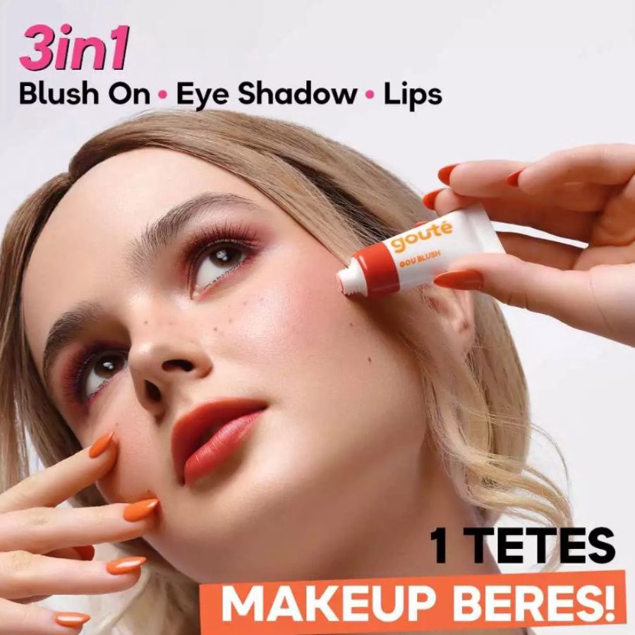 Goute Goublush 04 Pink Street Cream Blush for Cheek, Lip, Eye Shadow 7gram
