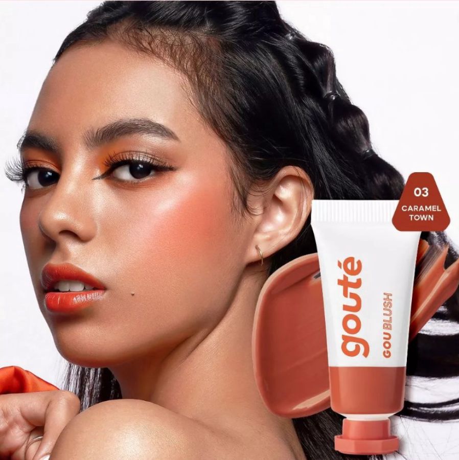 Goute Goublush 03 Caramel Town Cream Blush for Cheek, Lip, Eye Shadow