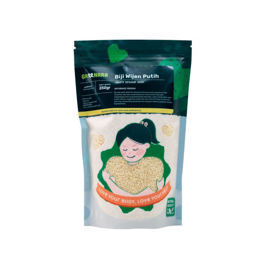 Greenara Biji Wijen Putih 250gram
