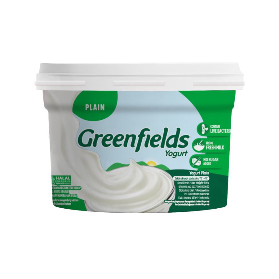 Greenfields Plain Yogurt Cup 500ml