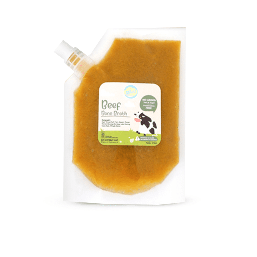 Grouu Bone Broth Beef MPASI Refill 210ml