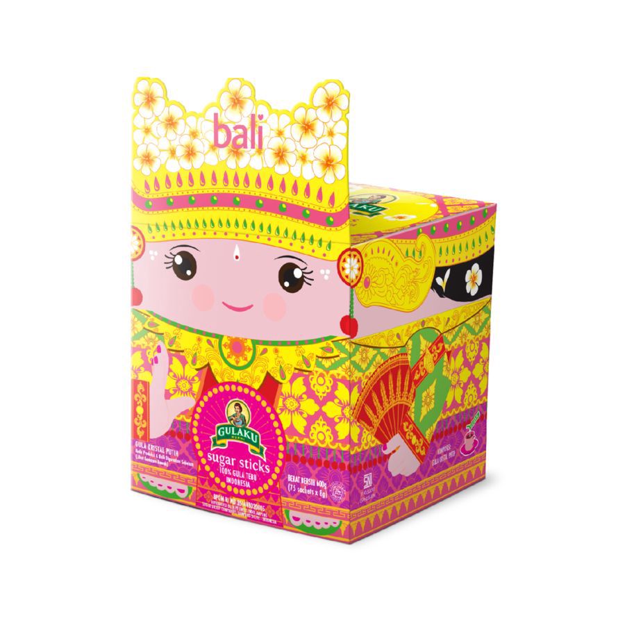 Gulaku Gula Pasir Stick Bali Box 75 pcs x 8gr 600gram