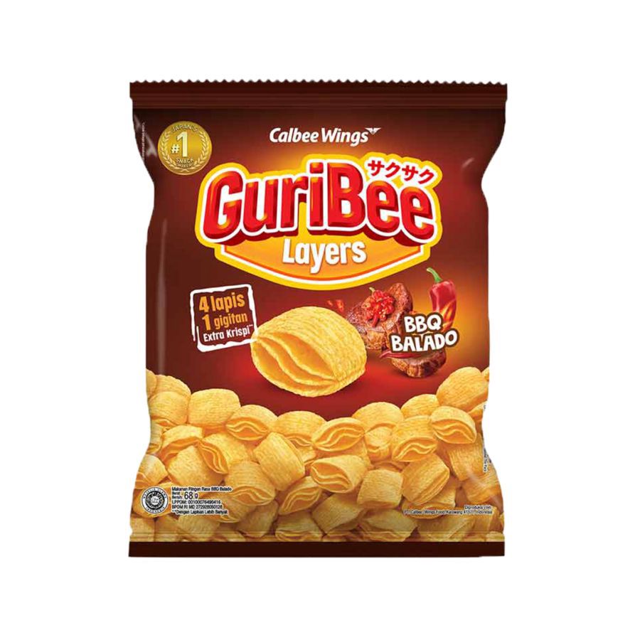 Guribee BBQ Balado Potato Chips 65gram