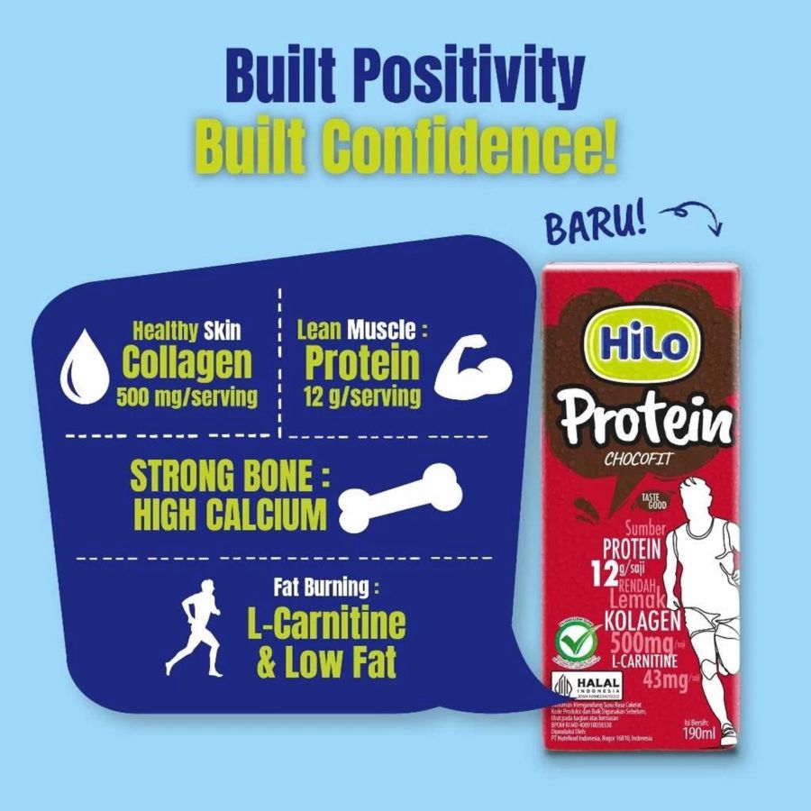 Hilo Protein Chocofit Cokelat Susu UHT 200ml