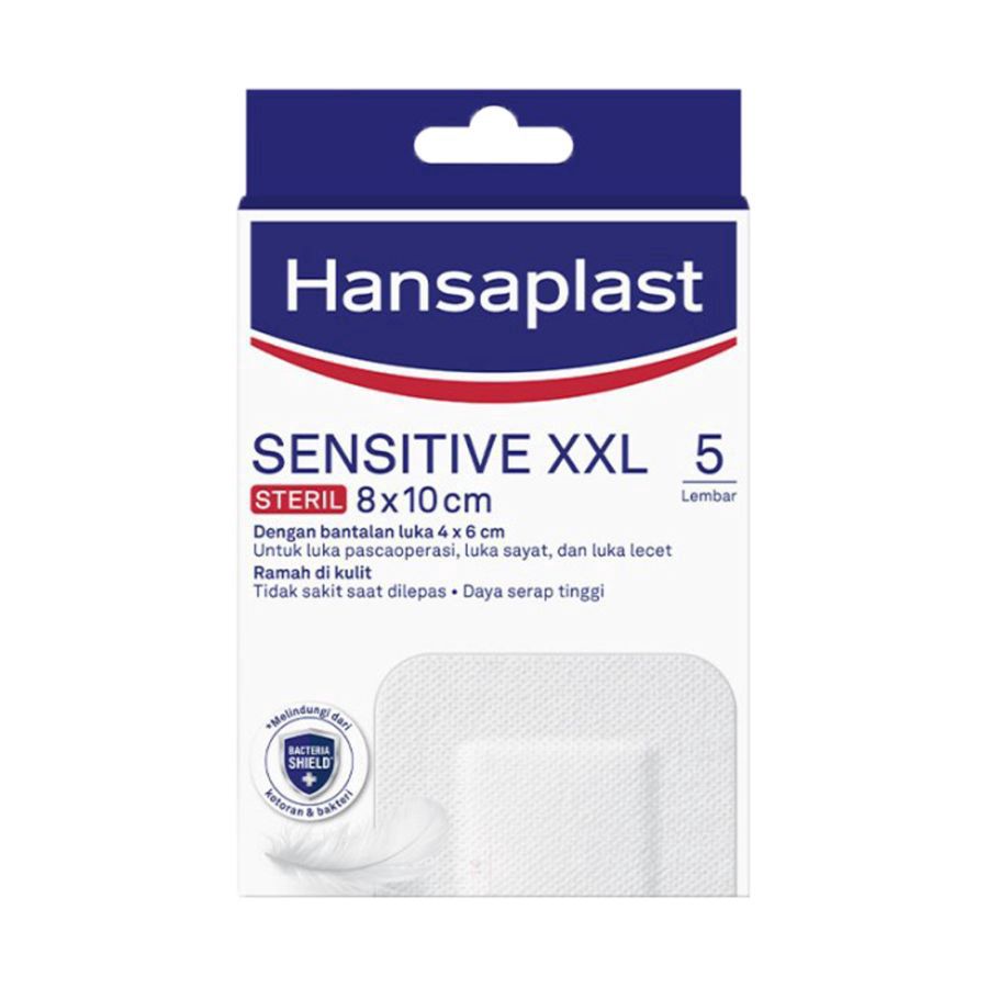 Hansaplast Sensitive Steril XXL Plester Luka 5sheets