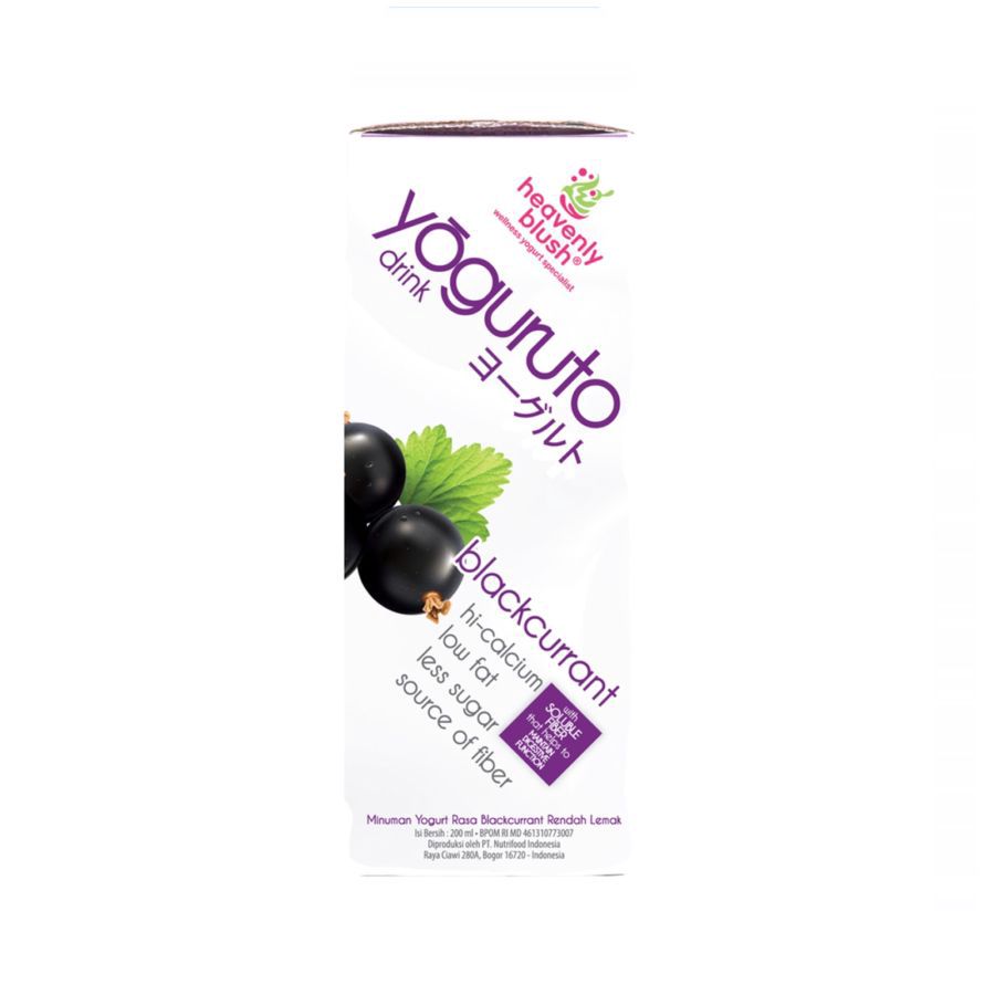 Heavenly Blush Yoguruto Blackcurrant Yogurt Drink 180ml