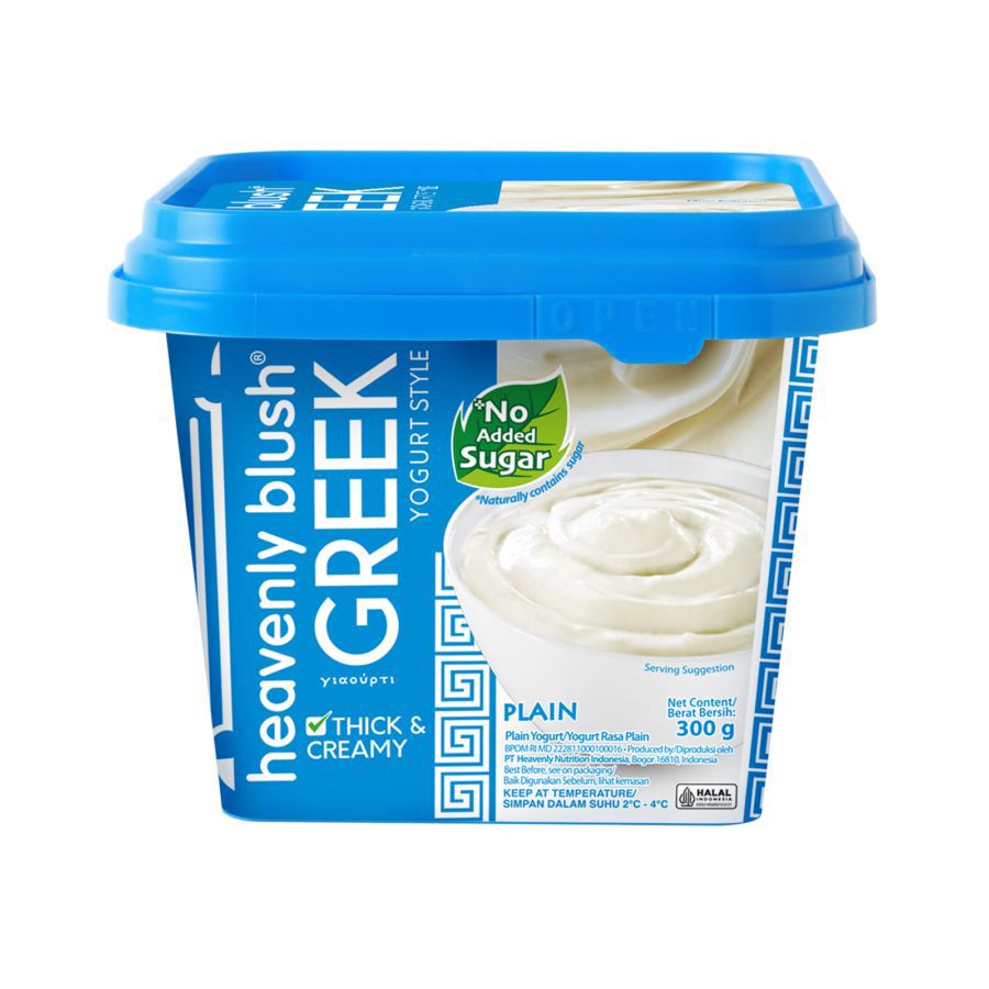 Heavenly Blush Greek Yogurt Plain 330ml