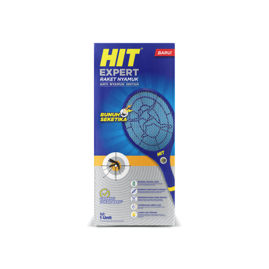 Hit Expert Raket Nyamuk Pembasmi Serangga 1pcs