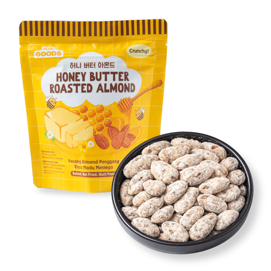 Korean Honey Butter Almond Astro Goods 80 gram 1pcs