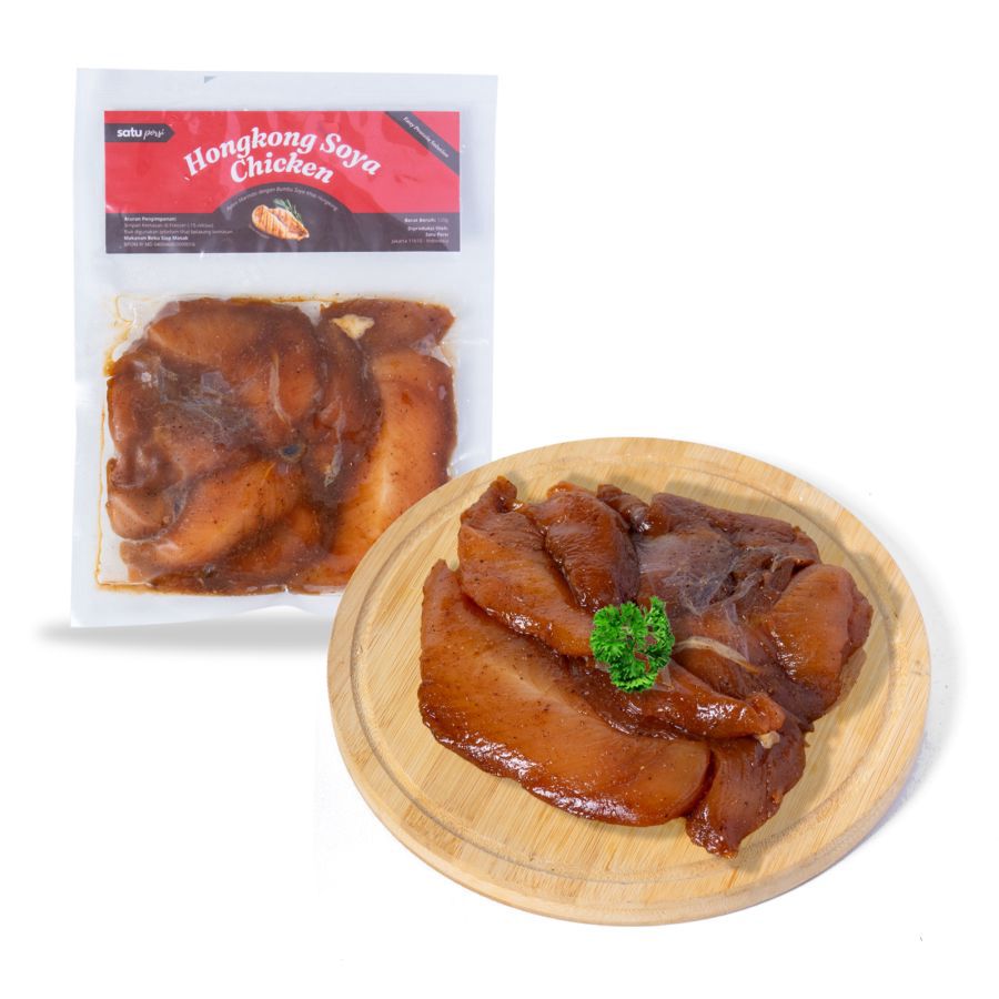 (Satu Porsi) Ayam Marinasi dengan Saus Hongkong Soya 120gram 1pcs