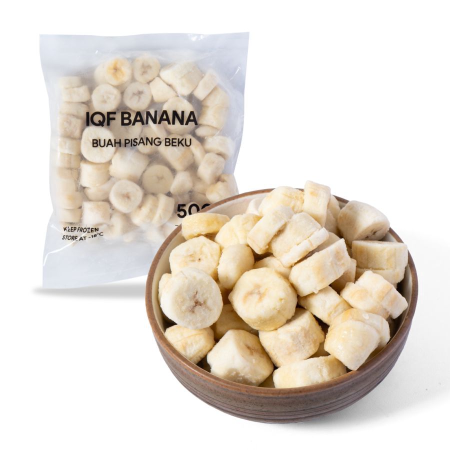 Banana Slices Frozen IQF 500gram