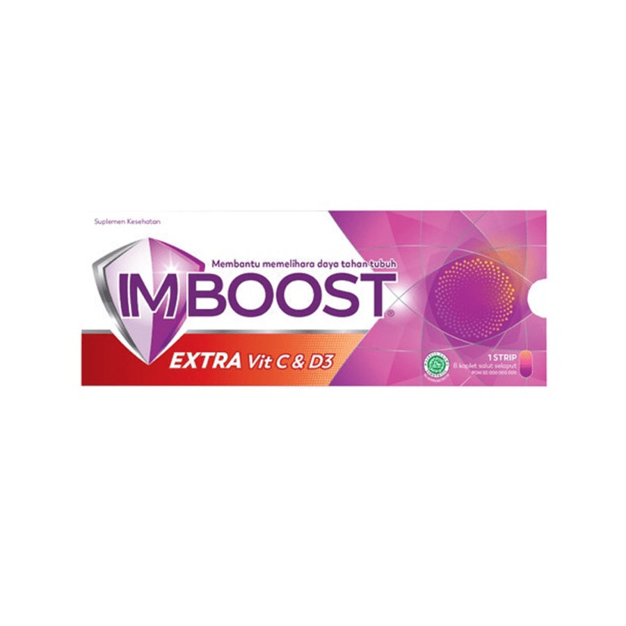 Im-Boost Extra Vit C & D3 Kaplet Strip 4kaplet