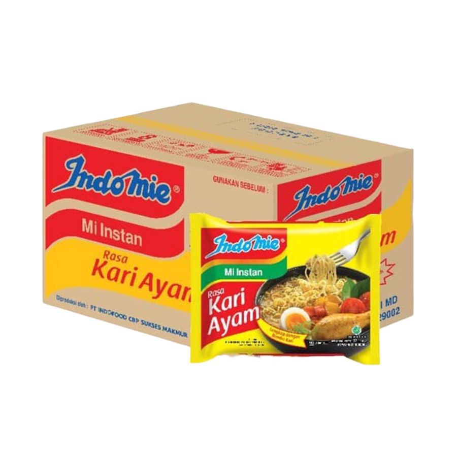 Indomie Kuah Kari Ayam Mie Instan Dus 1carton