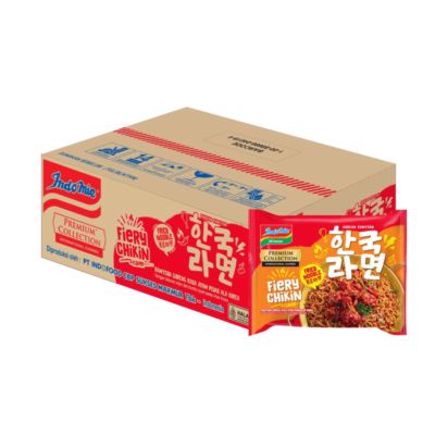 Indomie Premium Korean Fried Noodle Fiery Chikin Mie Instan Dus