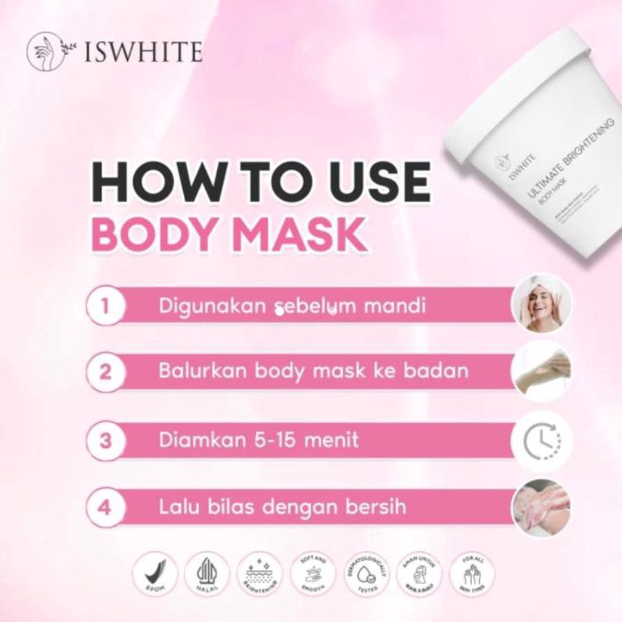 Iswhite Ultimate Brightening Body Mask 200gram