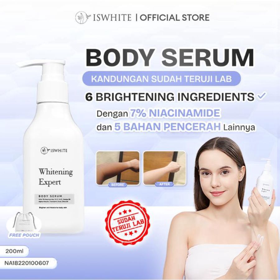Iswhite Whitening Expert Body Serum 200gram