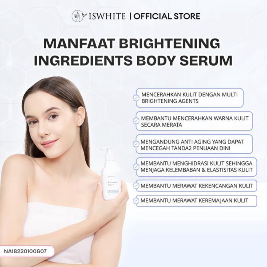 Iswhite Whitening Expert Body Serum 200gram
