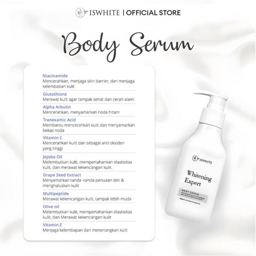 Iswhite Whitening Expert Body Serum 200gram