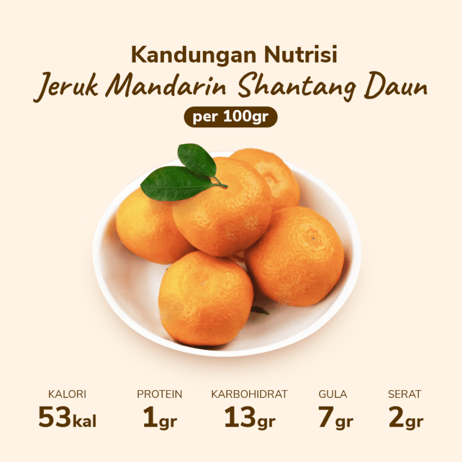 Jeruk Mandarin Shantang Daun Less Seed Astro Farm 800gram