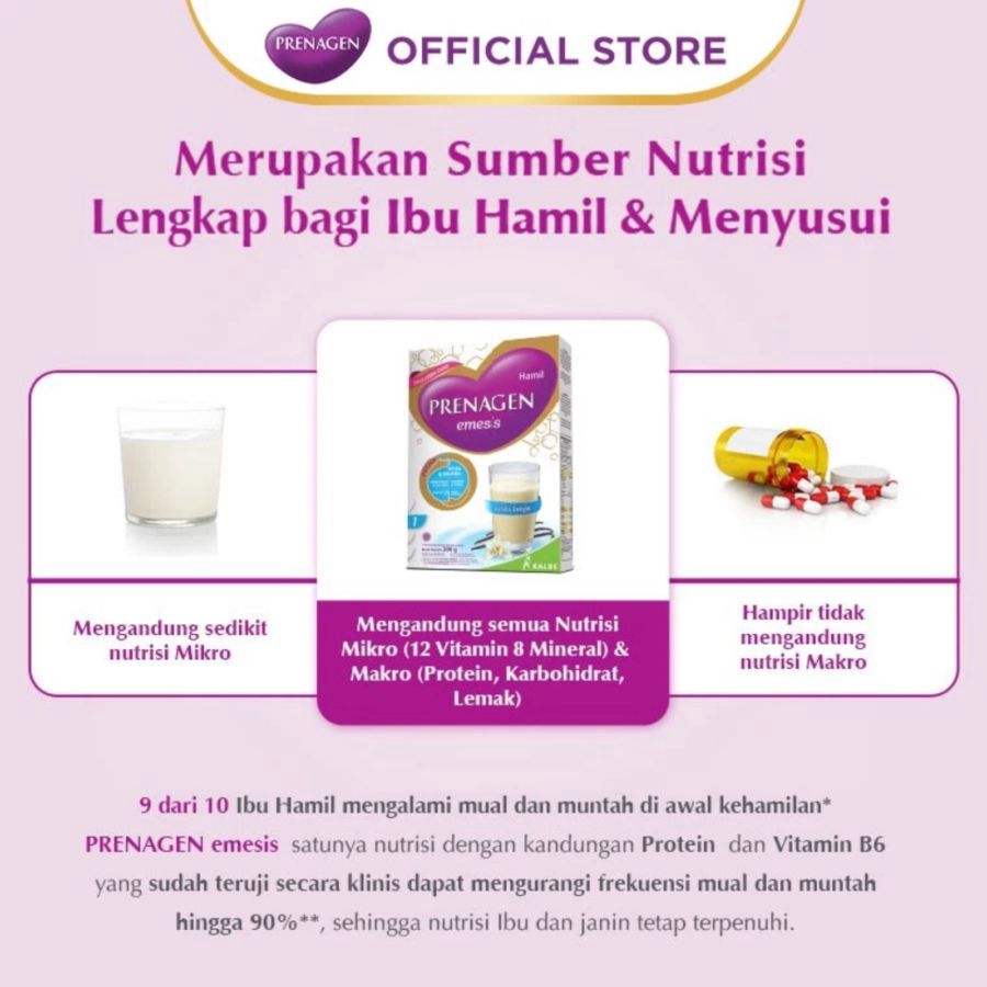 Prenagen Emesis Velvety Chocolate Susu Ibu Hamil 360gram
