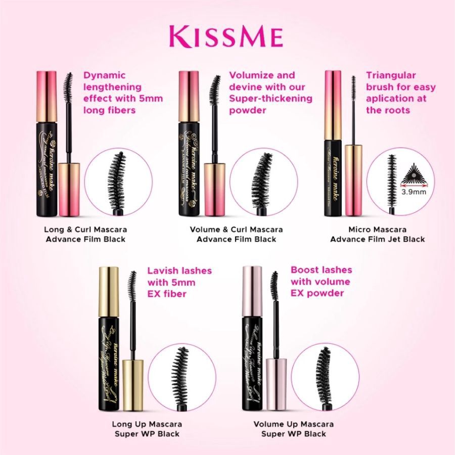 KISS ME HEROINE Make Long & Curl Waterproof Mascara 6gram