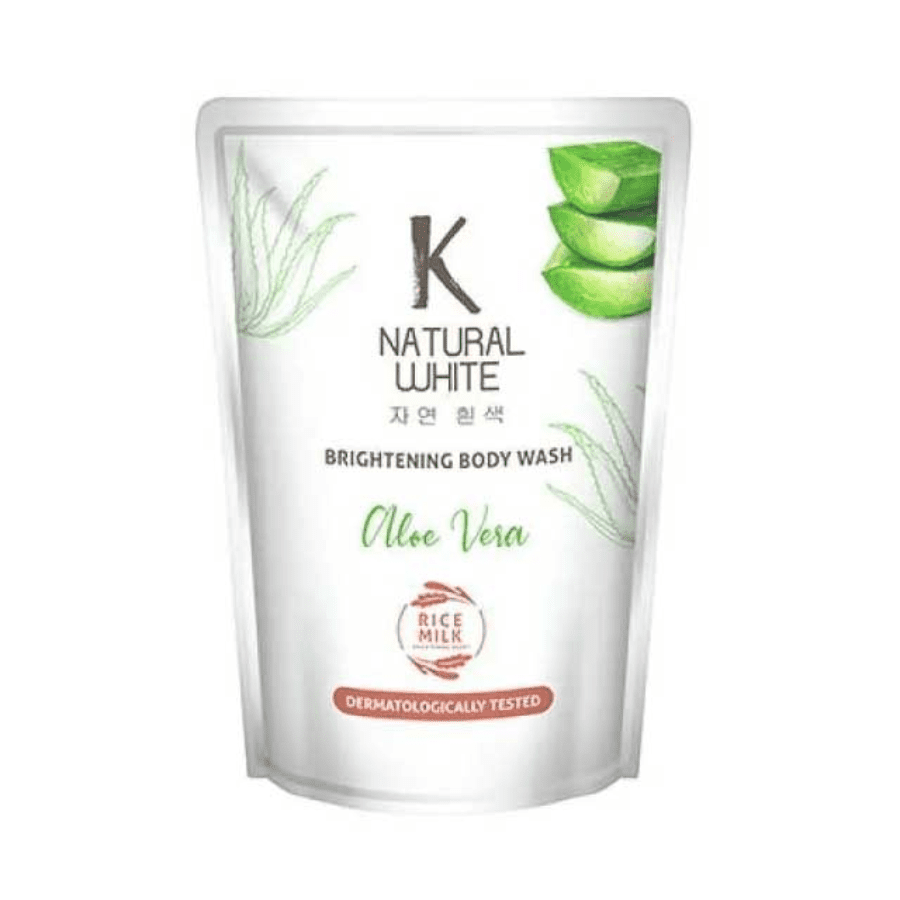 K Natural White Aloe Vera Brightening Body Wash Refill 400ml