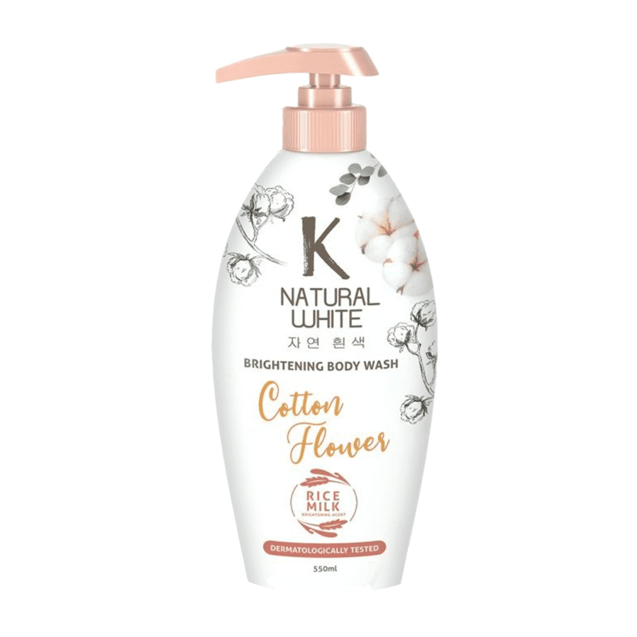 K Natural White Cotton Flower Brightening Body Wash 500ml
