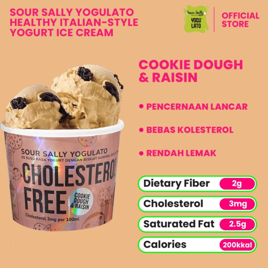 Sour Sally Yogulato Cookie Dough & Raisin 100ml
