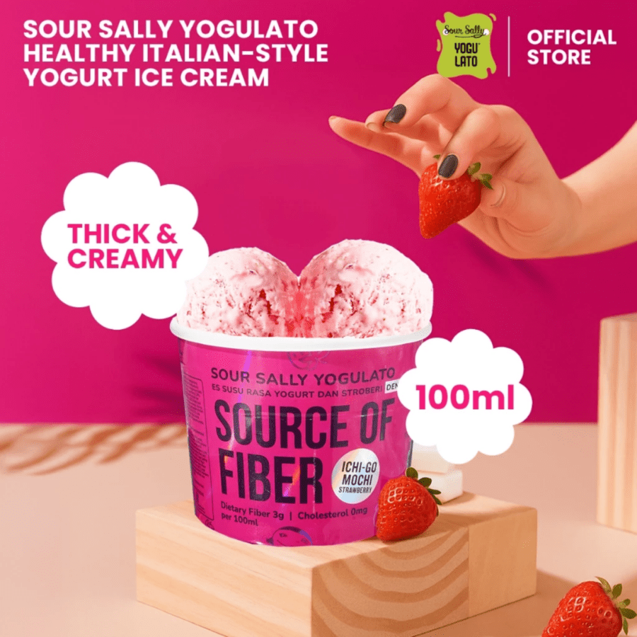 Sour Sally Yogulato Ichi-Go Mochi Strawberry 100ml