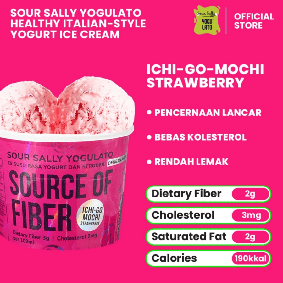 Sour Sally Yogulato Ichi-Go Mochi Strawberry 100ml