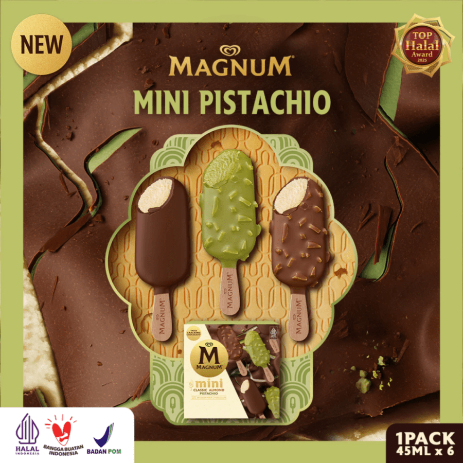 Wall's Magnum Mini Classic Almond Pistachio Ice Cream 270ml