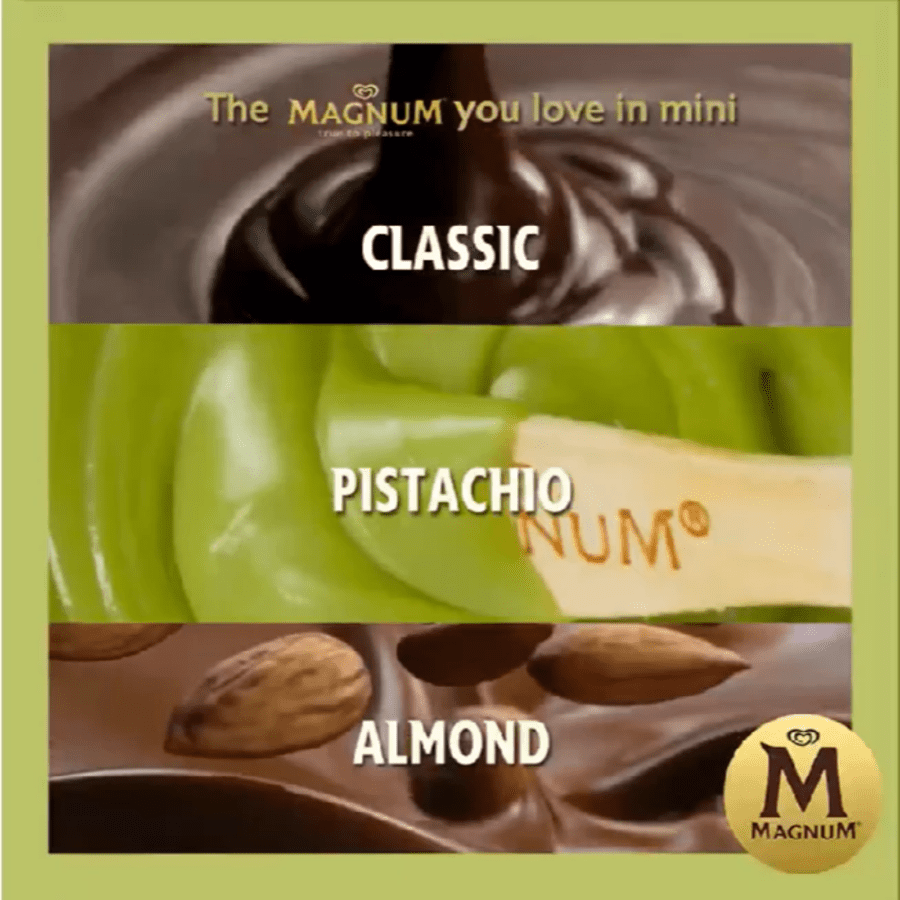 Wall's Magnum Mini Classic Almond Pistachio Ice Cream 270ml