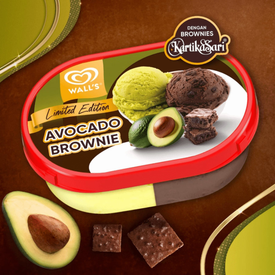 Walls Avocado Brownie Ice Cream Tubs 350ml